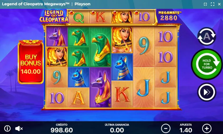 Tablero de una tragamonedas Megaways casinos online Perú tragamonedas